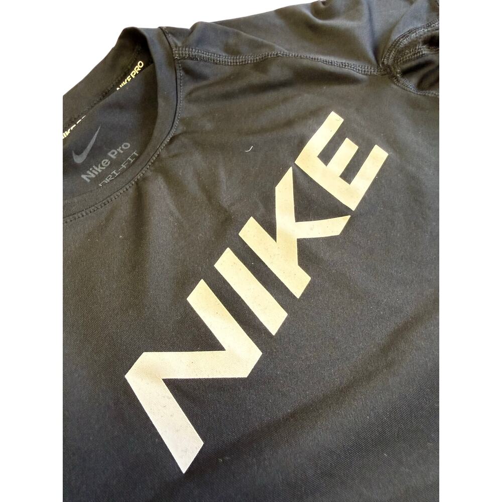 nike dri fit shirt black and white boys xs - Picture 3 of 3